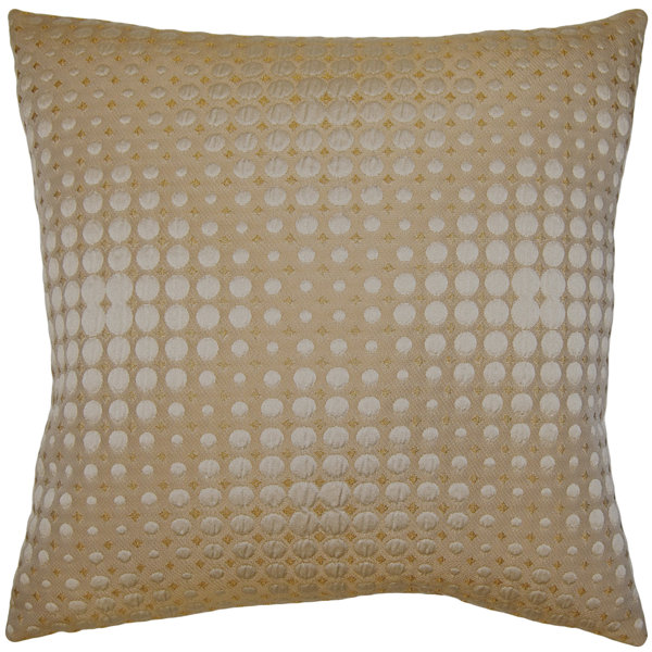 Square Feathers Amber Throw Pillow by Ron McIntyre Perigold